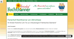 Desktop Screenshot of hochthanner.de