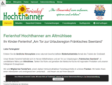 Tablet Screenshot of hochthanner.de